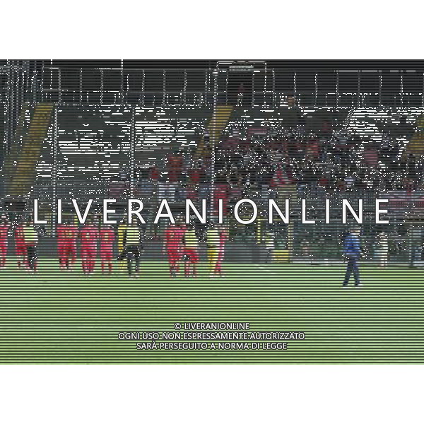 bergamo, stadio atleti azzurri d\'italia, 13 settembre 2013, nella foto FINE GARA GIOCATORI CREMONESE ,ph.moro/ALDO LIVERANI Albinoleffe vs CREMONESE campionato calcio lega pro 13 settembre 2013