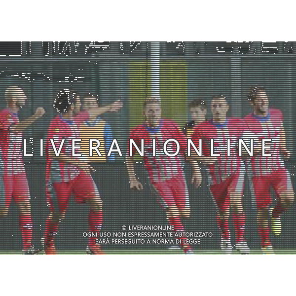 bergamo, stadio atleti azzurri d\'italia, 13 settembre 2013, nella foto DOPO GOL GAETANO CARIDI ,ph.moro/ALDO LIVERANI Albinoleffe vs CREMONESE campionato calcio lega pro 13 settembre 2013