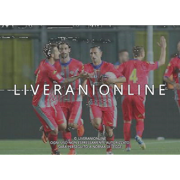 bergamo, stadio atleti azzurri d\'italia, 13 settembre 2013, nella foto DOPO GOL GAETANO CARIDI ,ph.moro/ALDO LIVERANI Albinoleffe vs CREMONESE campionato calcio lega pro 13 settembre 2013