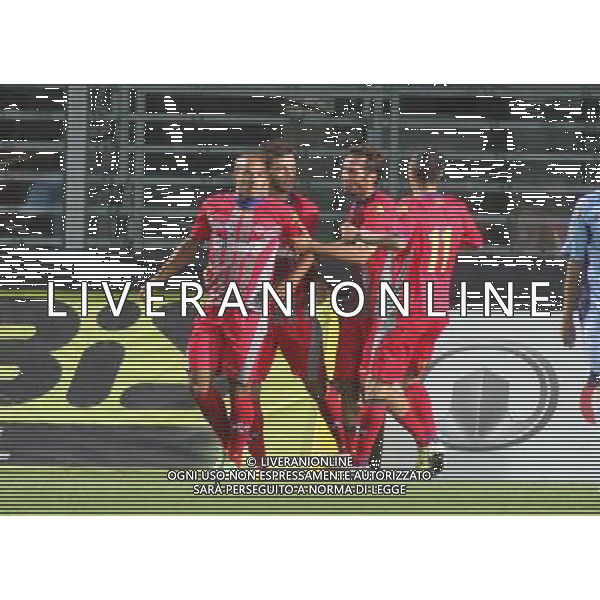 bergamo, stadio atleti azzurri d\'italia, 13 settembre 2013, nella foto EMMANUEL FRANCOISE DOPOGOL ,ph.moro/ALDO LIVERANI Albinoleffe vs CREMONESE campionato calcio lega pro 13 settembre 2013