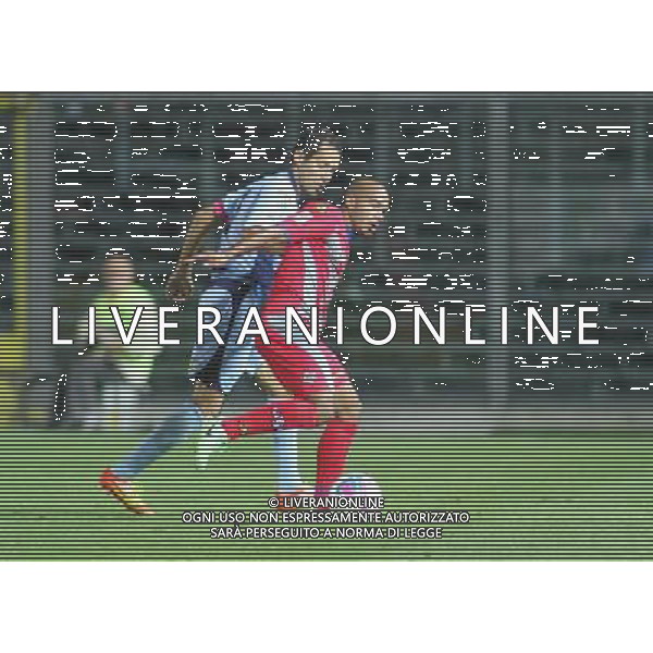 bergamo, stadio atleti azzurri d\'italia, 13 settembre 2013, nella foto EMMANUEL FRANCOISE ,ph.moro/ALDO LIVERANI Albinoleffe vs CREMONESE campionato calcio lega pro 13 settembre 2013