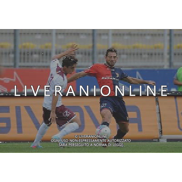 GUBBIO SALERNITANA LEGA PRO 15/09/2013 NELLA FOTO BARTOLUCCI-VAGENIN FOTO ROBERTO SETTONCE-AG ALDO LIVERANI