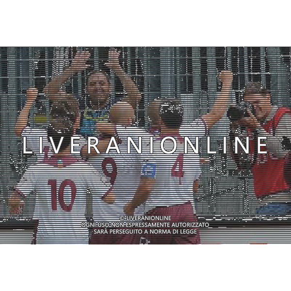 GUBBIO SALERNITANA LEGA PRO 15/09/2013 NELLA FOTO ESULTANZA SALERNITANA FOTO ROBERTO SETTONCE-AG ALDO LIVERANI