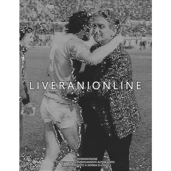 ARCHIVIO GIOVANNI LIVERANI NELLA FOTO TOMMASO MAESTRELLI ALLENATORE LAZIO CON GIORGIO CHINAGLIA AG ALDO LIVERANI SAS