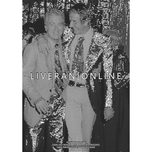 ARCHIVIO GIOVANNI LIVERANI NELLA FOTO TOMMASO MAESTRELLI ALLENATORE LAZIO CON ROBERTO LOVATI AG ALDO LIVERANI SAS