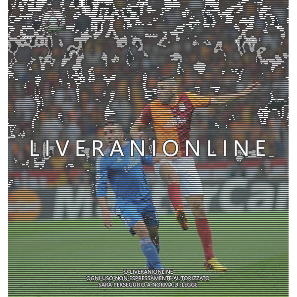 UEFA Champions League group B match between Galatasaray and Real Madrid at Turk Telekom Arena Stadium on September 17, 2013 in Istanbul,Turkey. Pictured: Daniel Carvajal (L) of Real Madrid and Burak Yilmaz of Galatasaray. LIGA MISTRZOW SEZON 2013/2014 PILKA NOZNA GALATASARAY vs REAL MADRYT FOT.SESKIM PHOTO/NEWSPIX.PL TURKEY, GERMANY, AUSTRIA AND UK OUT !!! --- Newspix.pl /AGENZIA ALDO LIVERANI SAS - ITALY ONLY - EDITORIAL USE ONLY *** Local Caption *** www.newspix.pl mail us: info@newspix.pl call us: 0048 022 23 22 222 --- Polish Picture Agency by Ringier Axel Springer Poland