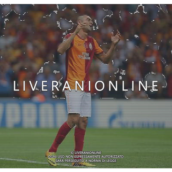 UEFA Champions League group B match between Galatasaray and Real Madrid at Turk Telekom Arena Stadium on September 17, 2013 in Istanbul,Turkey. Match Scored: Galatasaray 1 - Real Madrid 6 Pictured: Burak Yilmaz of Galatasaray. LIGA MISTRZOW SEZON 2013/2014 PILKA NOZNA GALATASARAY vs REAL MADRYT FOT.SESKIM PHOTO/NEWSPIX.PL TURKEY, GERMANY, AUSTRIA AND UK OUT !!! --- Newspix.pl /AGENZIA ALDO LIVERANI SAS - ITALY ONLY - EDITORIAL USE ONLY *** Local Caption *** www.newspix.pl mail us: info@newspix.pl call us: 0048 022 23 22 222 --- Polish Picture Agency by Ringier Axel Springer Poland