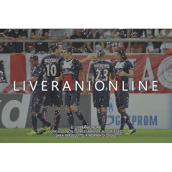 Joie de Edinson CAVANI - 17.09.2013 - Olympiacos / Paris Saint Germain - Champions League Photo: Amandine Noel / Icon Sport /AGENZIA ALDO LIVERANI SAS - ITALY ONLY - EDITORIAL USE ONLY