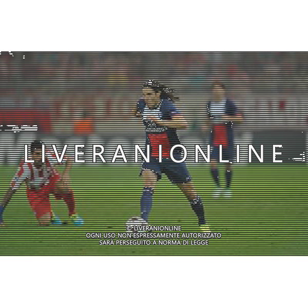 Edinson CAVANI - 17.09.2013 - Olympiakos / Paris Saint Germain - Ligue des Champions Photo : Amandine Noel / Icon Sport /AGENZIA ALDO LIVERANI SAS - ITALY ONLY - EDITORIAL USE ONLY