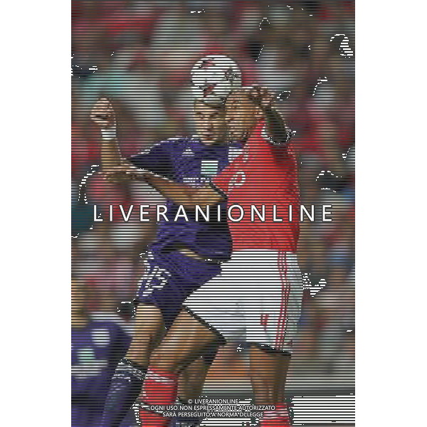 Aleksandar Mitrovi / Luisao - 17.09.2013 - Anderlecht / Benfica - Ligue des Champions Photo : Carlos Rodrigues / Icon Sport AG ALDO LIVERANI SAS ONLY ITALY