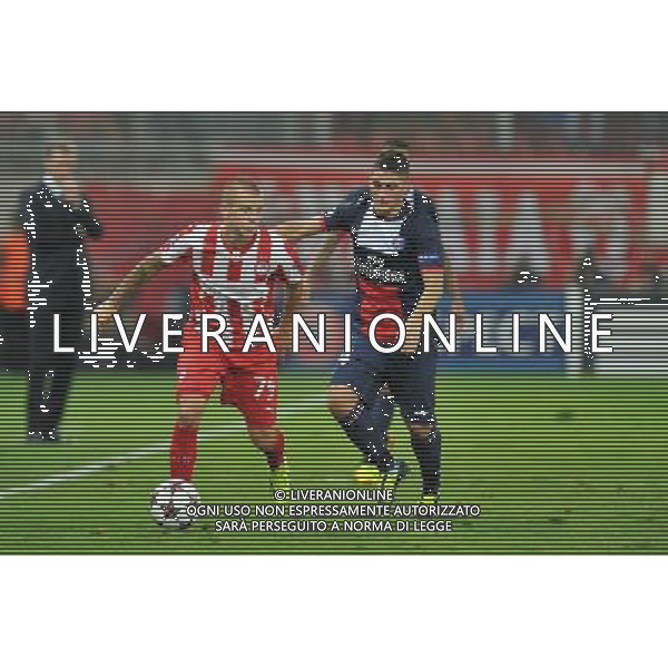 Vladimir WEISS / Marco VERRATTI - 17.09.2013 - Olympiakos / Paris Saint Germain - Ligue des Champions Photo: Amandine Noel / Icon Sport /AGENZIA ALDO LIVERANI SAS - ITALY ONLY - EDITORIAL USE ONLY