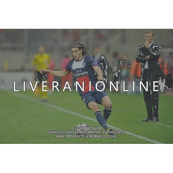 Edinson CAVANI / Laurent BLANC - 17.09.2013 - Olympiakos / Paris Saint Germain - Ligue des Champions Photo: Amandine Noel / Icon Sport /AGENZIA ALDO LIVERANI SAS - ITALY ONLY - EDITORIAL USE ONLY