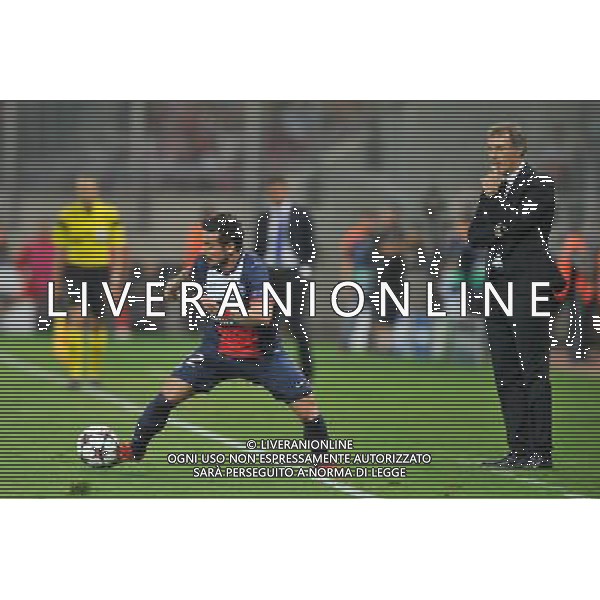 Ezequiel LAVEZZI / Laurent BLANC - 17.09.2013 - Olympiakos / Paris Saint Germain - Ligue des Champions Photo: Amandine Noel / Icon Sport /AGENZIA ALDO LIVERANI SAS - ITALY ONLY - EDITORIAL USE ONLY