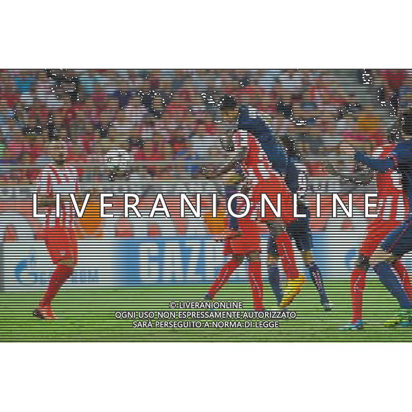 Goal MARQUINHOS - 17.09.2013 - Olympiakos / Paris Saint Germain - Ligue des Champions Photo: Amandine Noel / Icon Sport /AGENZIA ALDO LIVERANI SAS - ITALY ONLY - EDITORIAL USE ONLY