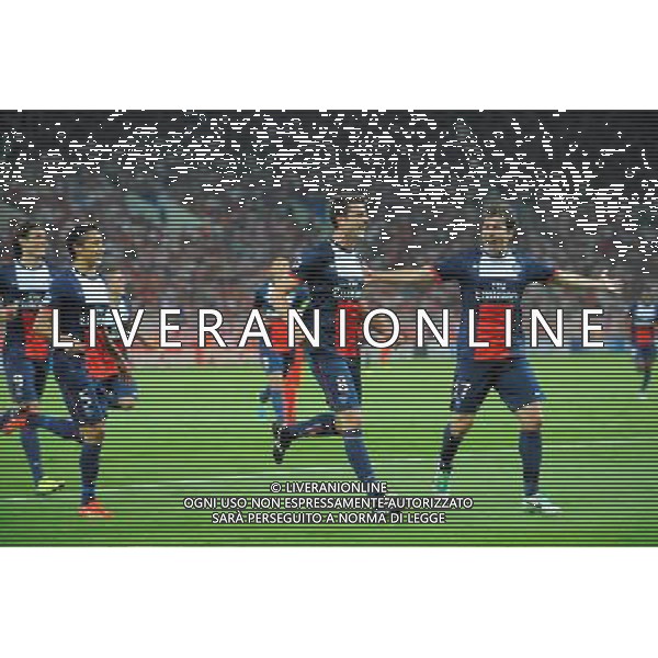 Joie PSG - Thiago MOTTA / Maxwell SHERRER - 17.09.2013 - Olympiakos / Paris Saint Germain - Ligue des Champions Photo: Amandine Noel / Icon Sport /AGENZIA ALDO LIVERANI SAS - ITALY ONLY - EDITORIAL USE ONLY