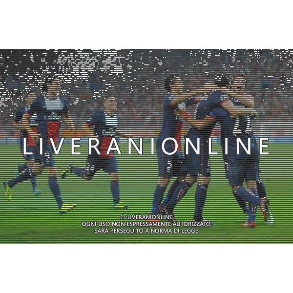 Joie PSG - 17.09.2013 - Olympiakos / Paris Saint Germain - Ligue des Champions Photo: Amandine Noel / Icon Sport /AGENZIA ALDO LIVERANI SAS - ITALY ONLY - EDITORIAL USE ONLY