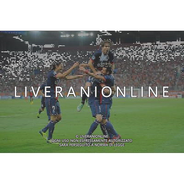 Joie PSG - 17.09.2013 - Olympiakos / Paris Saint Germain - Ligue des Champions Photo: Amandine Noel / Icon Sport /AGENZIA ALDO LIVERANI SAS - ITALY ONLY - EDITORIAL USE ONLY