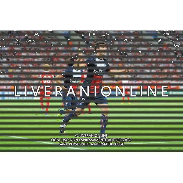Joie Thiago MOTTA - 17.09.2013 - Olympiakos / Paris Saint Germain - Ligue des Champions Photo: Amandine Noel / Icon Sport /AGENZIA ALDO LIVERANI SAS - ITALY ONLY - EDITORIAL USE ONLY