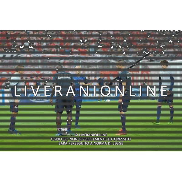 Lucas DIGNE / Christophe JALLET / Jeremy MENEZ - 17.09.2013 - Olympiakos / Paris Saint Germain - Ligue des Champions Photo: Amandine Noel / Icon Sport /AGENZIA ALDO LIVERANI SAS - ITALY ONLY - EDITORIAL USE ONLY
