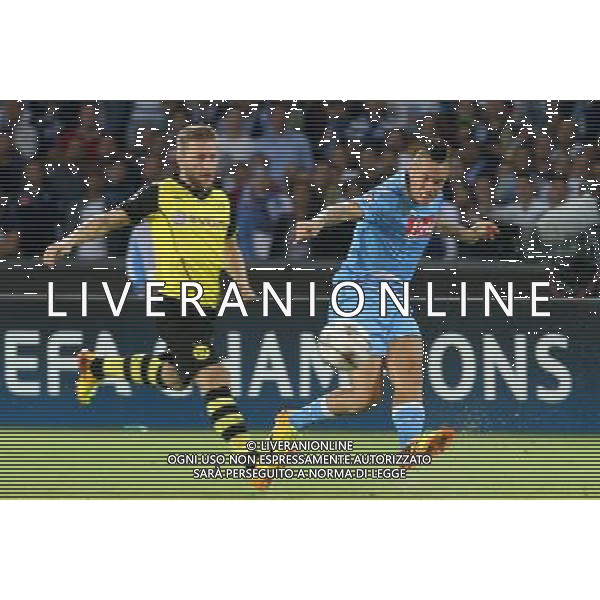 NAPOLI - BORUSSIA DORTMUND CHAMPIONS LEAGUE 18 SETTEMBRE 2013 NELLA FOTO: MAREK HAMSIK ©MOSCA/AGENZIA ALDO LIVERANI SAS