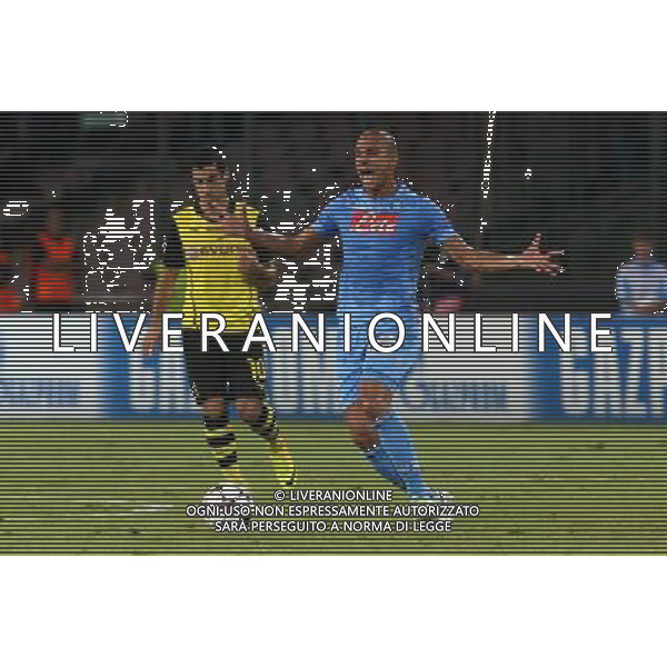 NAPOLI - BORUSSIA DORTMUND CHAMPIONS LEAGUE 18 SETTEMBRE 2013 NELLA FOTO: INLER ©MOSCA/AGENZIA ALDO LIVERANI SAS