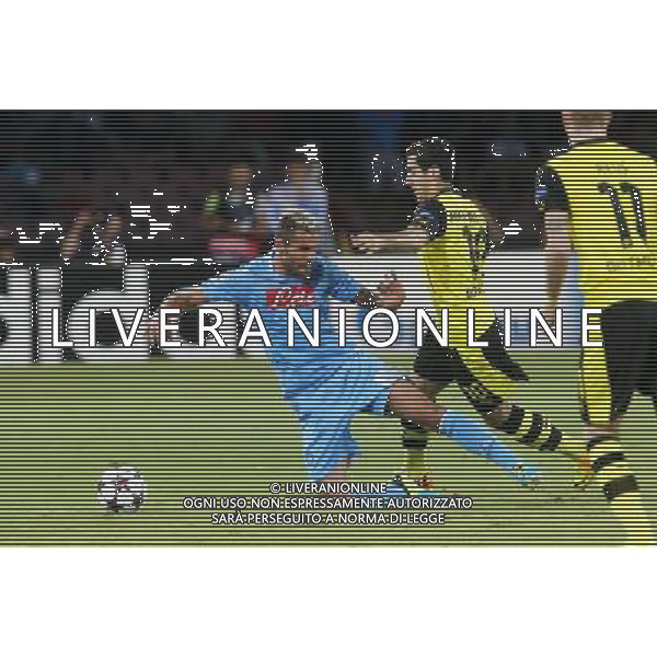 NAPOLI - BORUSSIA DORTMUND CHAMPIONS LEAGUE 18 SETTEMBRE 2013 NELLA FOTO: BEHRAMI, MKHITARYAN ©MOSCA/AGENZIA ALDO LIVERANI SAS