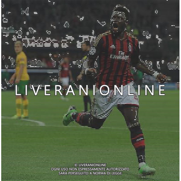 UEFA Champions League 2013/2014 Gruppo H Milano - 18.09.2013 Milan-Celtic Nella Foto:muntari esulta /Ph.Vitez-Ag. Aldo Liverani