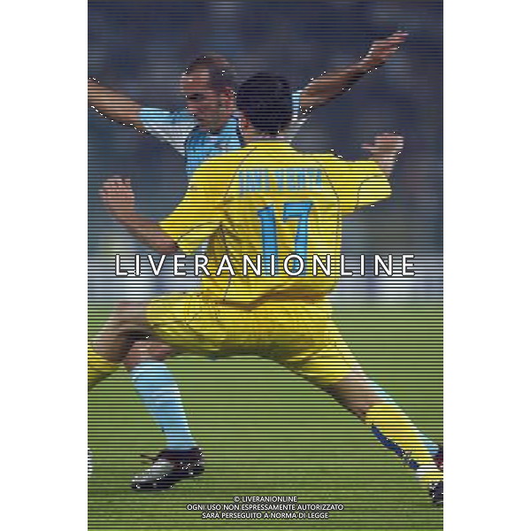 Lazio-Villareal coppa uefa 21/10/2004 nella foto paolo di canio e javi venta foto terruso/agenzia aldo liverani