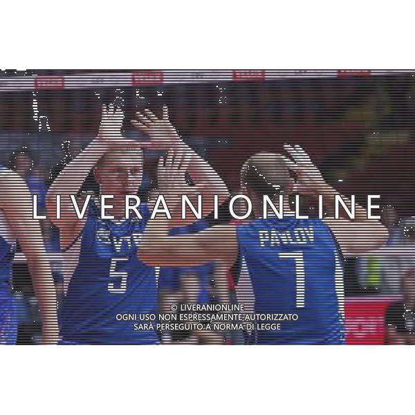 28.09.2013 - Kopenhaga , Dania , Parken Arena Copenhagen , siatkowka , Mistrzostwa Europy w pilke siatkowa , Rosja (niebieskie) - Serbia (biale) , 2013 CEV VELUX Volleyball European Championship , Russia - Serbia N/Z Sergey Grankin , Nikolay Pavlov Fot. Marek Prucnal / MPAimages.com / EDYTOR.net / NEWSPIX.PL --- Newspix.pl AG ALDO LIVERANI SAS ONLY ITALY *** Local Caption *** www.newspix.pl mail us: info@newspix.pl call us: 0048 022 23 22 222 --- Polish Picture Agency by Ringier Axel Springer Poland