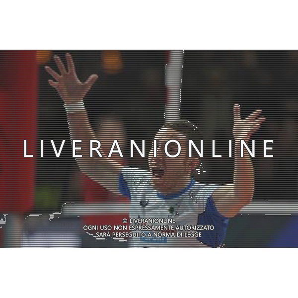 28.09.2013, Kopenhaga, siatkowka, volleyball, Mistrzostwa Europy, polfinal, European Championship, semifinal, Wlochy - Bulgaria, Italy - Bulgaria, Salvatore Rossini (ITA), radosc, fot. Tomasz Jastrzebowski / Foto Olimpik / NEWSPIX.PL --- Newspix.pl *** Local Caption *** www.newspix.pl mail us: info@newspix.pl call us: 0048 022 23 22 222 --- Polish Picture Agency by Ringier Axel Springer Poland