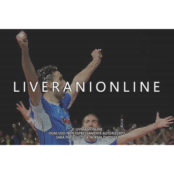 28.09.2013, Kopenhaga, siatkowka, volleyball, Mistrzostwa Europy, polfinal, European Championship, semifinal, Wlochy - Bulgaria, Italy - Bulgaria, Emanuele Birarelli, Salvatore Rossini (ITA), radosc, fot. Tomasz Jastrzebowski / Foto Olimpik / NEWSPIX.PL --- Newspix.pl *** Local Caption *** www.newspix.pl mail us: info@newspix.pl call us: 0048 022 23 22 222 --- Polish Picture Agency by Ringier Axel Springer Poland