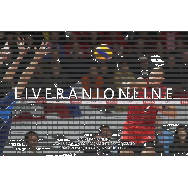 29.09.2013, Kopenhaga, siatkowka, volleyball, Mistrzostwa Europy, final, European Championship, final match, Rosja - Wlochy, Russia - Italy, Nikolay Pavlov (RUS), fot. Tomasz Jastrzebowski / Foto Olimpik / NEWSPIX.PL --- Newspix.pl /AGENZIA ALDO LIVERANI SAS - ITALY ONLY - Russia - Italia Finale Pallavolo Campionato Europeo Volley a Copenhagen 29.09.2013 *** Local Caption *** www.newspix.pl mail us: info@newspix.pl call us: 0048 022 23 22 222 --- Polish Picture Agency by Ringier Axel Springer Poland