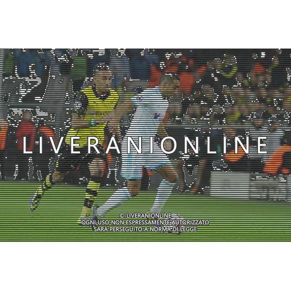 Pierre Emerick AUBAMEYANG / Dimitri PAYET - 01.10.2013 - Borussia Dortmund / Marseille - Ligue des Champions Photo : Gaston Petrelli / Icon Sport AG ALDO LIVERANI SAS ONLY ITALY *** Local Caption ***