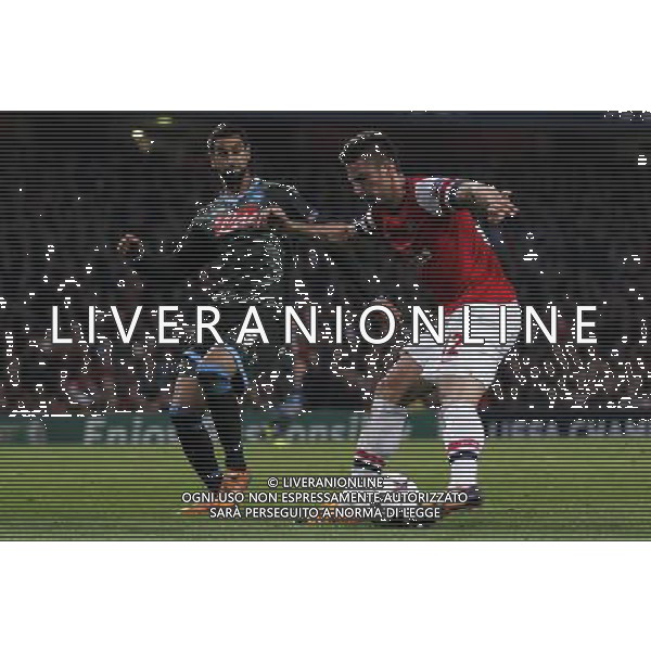 (131002) -- LONDON, Oct. 2, 2013 () -- Olivier Giroud of Arsenal shoots during the UEFA Champions League Group F match between Arsenal and Napoli at Emirates Stadium in London, Britain, on Oct. 1, 2013. Arsenal won 2-0. (/Wang Lili) ©photoshot/AGENZIA ALDO LIVERANI SAS - ITALY ONLY - EDITORIAL USE ONLY
