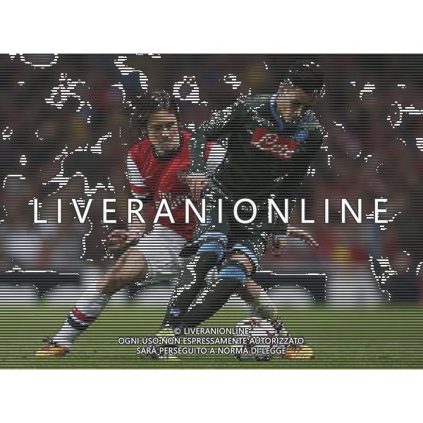 (131002) -- LONDON, Oct. 2, 2013 () -- Tomas Rosicky(L) of Arsenal vies with Jose Callejon of Napoli during the UEFA Champions League Group F match between Arsenal and Napoli at Emirates Stadium in London, Britain, on Oct. 1, 2013. Arsenal won 2-0. (/Wang Lili) ©photoshot/AGENZIA ALDO LIVERANI SAS - ITALY ONLY - EDITORIAL USE ONLY