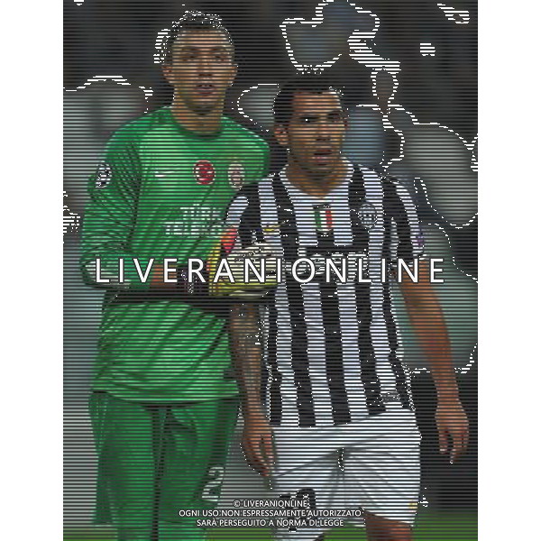 UEFA Champions League 2013/2014 Gruppo B Torino - 02.10.2013 Juventus-Galatasaray Nella Foto:muslera tevez /Ph.Vitez-Ag. Aldo Liverani