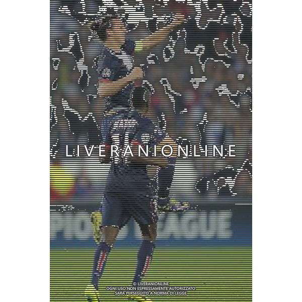 Joie Zlatan IBRAHIMOVIC - 02.10.2013 - Paris Saint Germain / Benfica - Champions League Photo: Amandine Noel / Icon Sport AG ALDO LIVERANI SAS ONLY ITALY