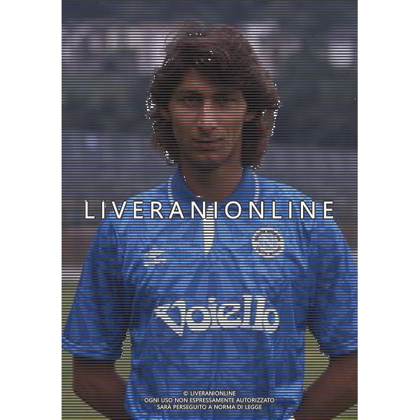 ARCHIVIO LIVERANI NELLA FOTO ANDREA SILENZI CON LA MAGLIA NAPOLI AG ALDO LIVERANI SAS
