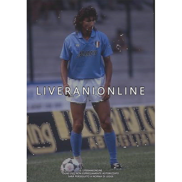 ARCHIVIO LIVERANI NELLA FOTO ANDREA SILENZI CON LA MAGLIA NAPOLI AG ALDO LIVERANI SAS