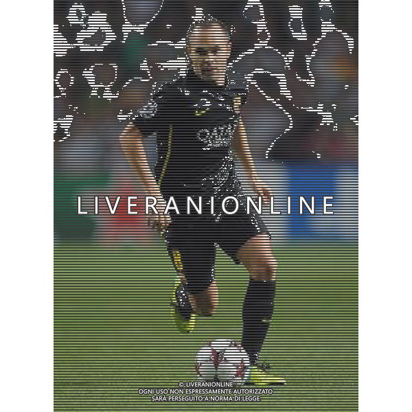 ANDRES INIESTA BARCELONA FC CELTIC V BARCELONA, CHAMPIONS LEAGUE GROUP H CELTIC PARK, GLASGOW, SCOTLAND 01 October 2013 GAS74307 GLASGOW CELTIC V BARCELONA CELTIC PARK, CHAMPIONS LEAGUE GROUP H WARNING! This Photograph May Only Be Used For Newspaper And/Or Magazine Editorial Purposes. May Not Be Used For Publications Involving 1 player, 1 Club Or 1 Competition Without Written Authorisation From Football DataCo Ltd. For Any Queries, Please Contact Football DataCo Ltd on +44 (0) 207 864 9121