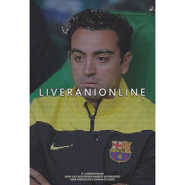 XAVI BARCELONA FC CELTIC V BARCELONA, CHAMPIONS LEAGUE GROUP H CELTIC PARK, GLASGOW, SCOTLAND 01 October 2013 GAS74278 GLASGOW CELTIC V BARCELONA CELTIC PARK, CHAMPIONS LEAGUE GROUP H WARNING! This Photograph May Only Be Used For Newspaper And/Or Magazine Editorial Purposes. May Not Be Used For Publications Involving 1 player, 1 Club Or 1 Competition Without Written Authorisation From Football DataCo Ltd. For Any Queries, Please Contact Football DataCo Ltd on +44 (0) 207 864 9121