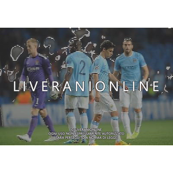 JOE HART, MICHAH RICHARDS, NAVAS, ALVARO NEGREDO AT END OF MATCH MANCHESTER CITY V BAYERN MUNICH FC MANCHESTER CITY V BAYERN MUNICH FC, CHAMPIONS LEAGUE GROUP D ETIHAD STADIUM, MANCHESTER, ENGLAND 02 October 2013 GAS74344 CHAMPIONS LEAGUE GROUP D 02/10/13 WARNING! This Photograph May Only Be Used For Newspaper And/Or Magazine Editorial Purposes. May Not Be Used For Publications Involving 1 player, 1 Club Or 1 Competition Without Written Authorisation From Football DataCo Ltd. For Any Queries, Please Contact Football DataCo Ltd on +44 (0) 207 864 9121 MANCHESTER CITY V BAYERN MONACO FC, CHAMPIONS LEAGUE GROUP D