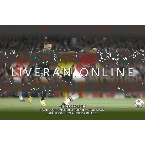  Mikel Arteta playing in the Champions League match between Arsenal and Napoli. Held at the Emirates Stadium, London, on Tuesday October 01, 2013. ©photoshot/AGENZIA ALDO LIVERANI SAS - ITALY ONLY - EDITORIAL USE ONLY