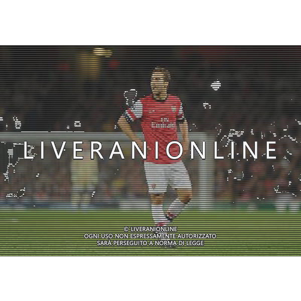  Mathieu Flamini playing in the Champions League match between Arsenal and Napoli. Held at the Emirates Stadium, London, on Tuesday October 01, 2013. ©photoshot/AGENZIA ALDO LIVERANI SAS - ITALY ONLY - EDITORIAL USE ONLY