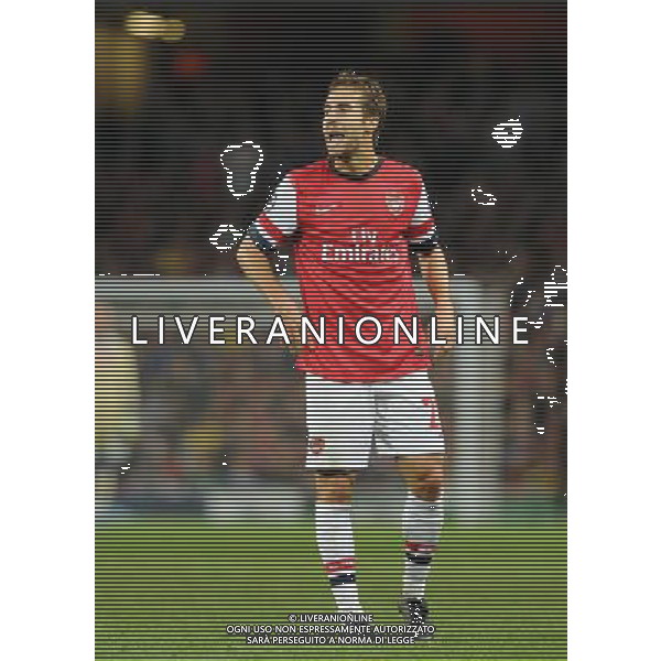  Mathieu Flamini playing in the Champions League match between Arsenal and Napoli. Held at the Emirates Stadium, London, on Tuesday October 01, 2013. ©photoshot/AGENZIA ALDO LIVERANI SAS - ITALY ONLY - EDITORIAL USE ONLY