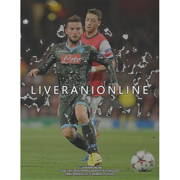  Lorenzo Insigne playing in the Champions League match between Arsenal and Napoli. Held at the Emirates Stadium, London, on Tuesday October 01, 2013. ©photoshot/AGENZIA ALDO LIVERANI SAS - ITALY ONLY - EDITORIAL USE ONLY