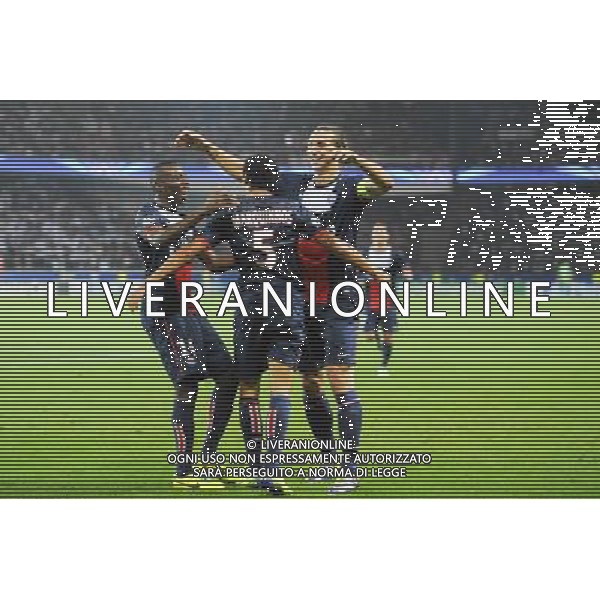 Joie de MARQUINHOS - Blaise MATUIDI - Zlatan IBRAHIMOVIC - 02.10.2013 - Paris Saint Germain / Benfica - Ligue des Champions Photo: Amandine Noel / Icon Sport AG ALDO LIVERANI SAS ONLY ITALY