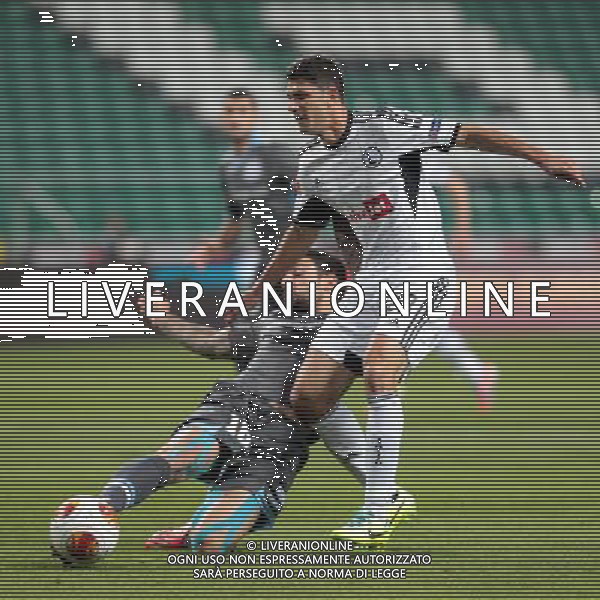 03.10.2013 WARSZAWA, LAZIENKOWSKA3 PEPSI ARENA PILKA NOZNA, LIGA EUROPY UEFA (UEFAEUROPEAN LEAGUE) MECZ LEGIA WARSZAWA - APOLLON LIMASSOL (GAME LEGIA WARSAW - APOLLON LIMASSOL) NZ GEORGOS MERKIS (L), HELIO PINTO (P) FOTO LUKASZ GROCHALA/CYFRASPORT/NEWSPIX.PL --- Newspix.pl AG ALDO LIVERANI SAS ONLY ITALY *** Local Caption *** www.newspix.pl mail us: info@newspix.pl call us: 0048 022 23 22 222 --- Polish Picture Agency by Ringier Axel Springer Poland