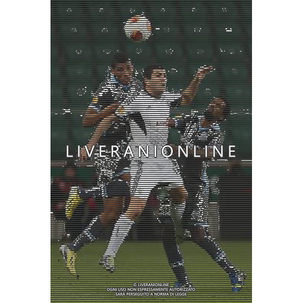 03.10.2013 WARSZAWA, LAZIENKOWSKA3 PEPSI ARENA PILKA NOZNA, LIGA EUROPY UEFA (UEFAEUROPEAN LEAGUE) MECZ LEGIA WARSZAWA - APOLLON LIMASSOL (GAME LEGIA WARSAW - APOLLON LIMASSOL) NZ WLADIMER DWALISZWILI (C) RACHID HAMDANI (P) FOTO MATEUSZ TRZUSKOWSKI/CYFRASPORT/NEWSPIX.PL --- Newspix.pl AG ALDO LIVERANI SAS ONLY ITALY *** Local Caption *** www.newspix.pl mail us: info@newspix.pl call us: 0048 022 23 22 222 --- Polish Picture Agency by Ringier Axel Springer Poland