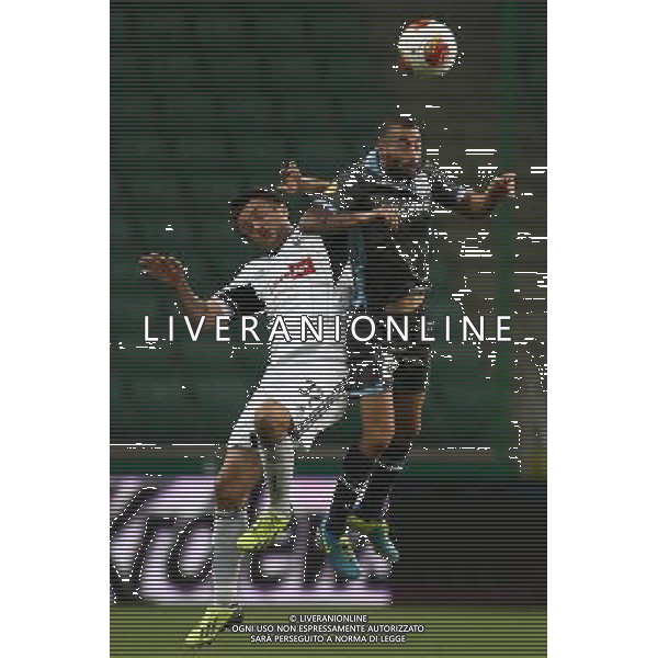 03.10.2013 WARSZAWA, LAZIENKOWSKA3 PEPSI ARENA PILKA NOZNA, LIGA EUROPY UEFA (UEFAEUROPEAN LEAGUE) MECZ LEGIA WARSZAWA - APOLLON LIMASSOL (GAME LEGIA WARSAW - APOLLON LIMASSOL) NZ MIROSLAV RADOVIC (L) CHRISTOS KARIPIDIS (P) FOTO MATEUSZ TRZUSKOWSKI/CYFRASPORT/NEWSPIX.PL --- Newspix.pl AG ALDO LIVERANI SAS ONLY ITALY *** Local Caption *** www.newspix.pl mail us: info@newspix.pl call us: 0048 022 23 22 222 --- Polish Picture Agency by Ringier Axel Springer Poland